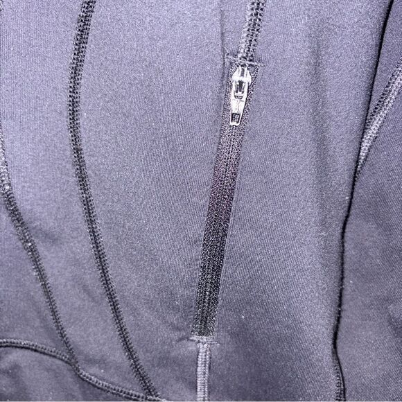 Lululemon In Stride Jacket Black Full Zip Long Sleeve Womens 8 - Picture 4 of 10